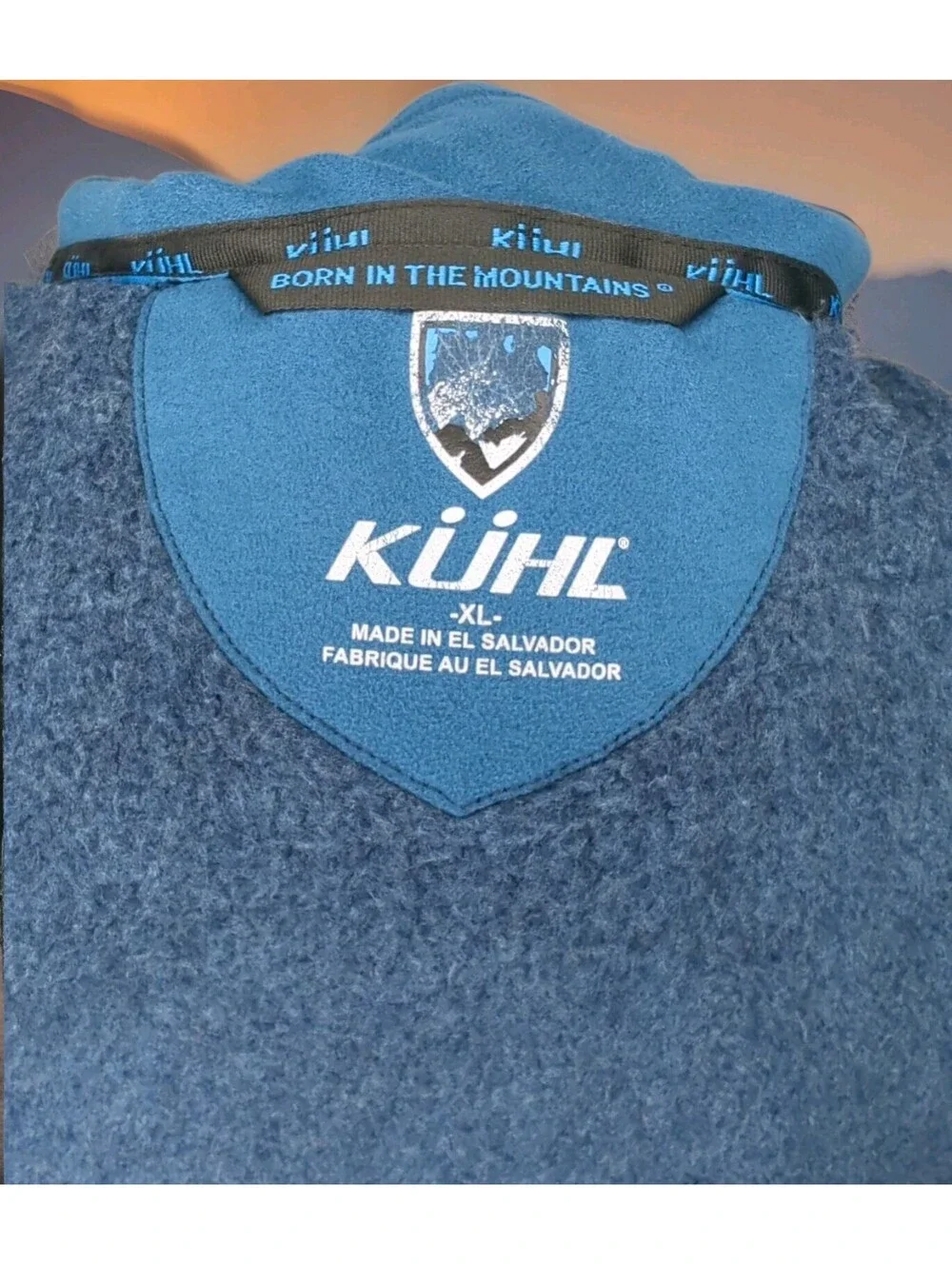 Kuhl Alfpaca Fleece Sweater Jacket Teal Blue Womens XL X-Large Hiking Camp Ski